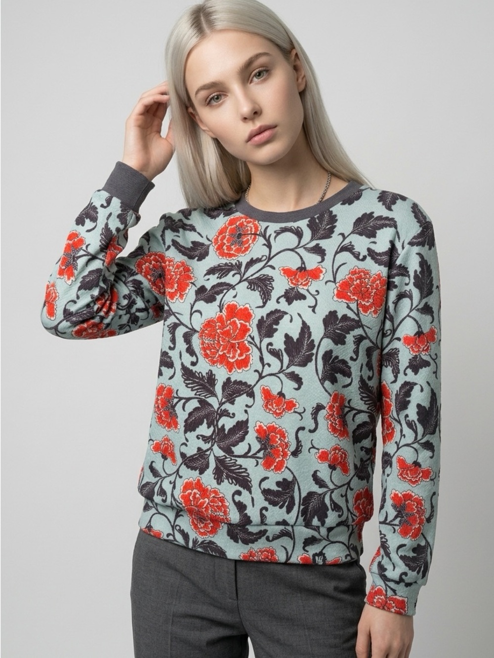 Hoodie Lab "Antique Flowers" Crewneck Sweatshirt